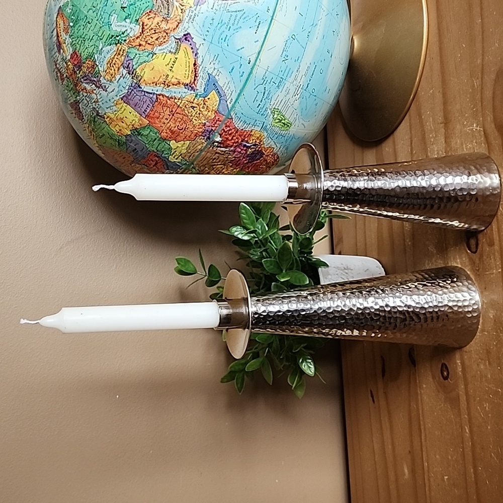 GANZ Silver Candle Holder Set Of 2